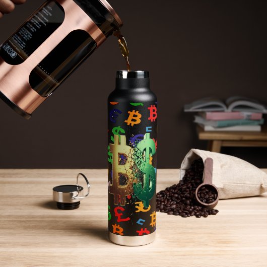 Bouteille D'eau The Trader Dream Collection Graphiques à Chandelle (Café (pivoté))