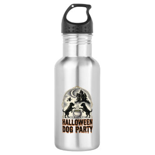 Bouteille D'eau Thème de fête pour chien Halloween Chaudron de sor