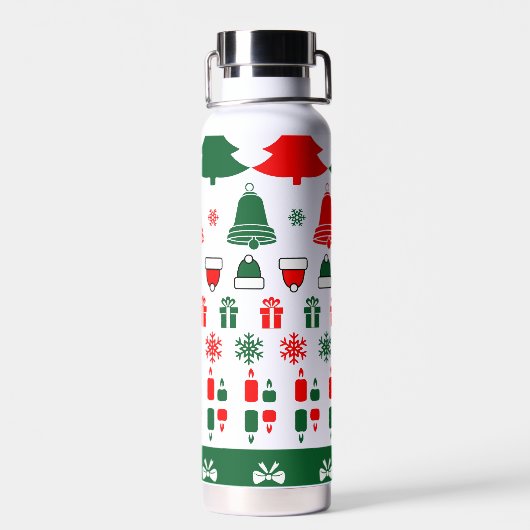 Bouteille D'eau Thème de Noël (Arrière)