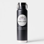 Bouteille d'eau thermique noire CYC (Avant)