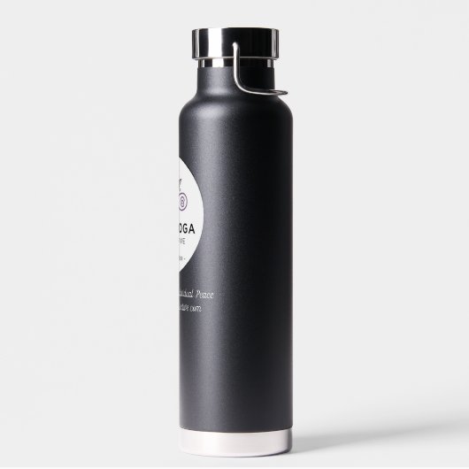 Bouteille d'eau thermique noire CYC (Gauche)