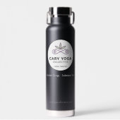 Bouteille d'eau thermique noire CYC (Avant)