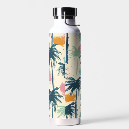Bouteille D'eau Thermos en céramique longue feuille de palme (Gauche)