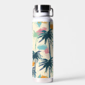 Bouteille D'eau Thermos en céramique longue feuille de palme (Arrière)