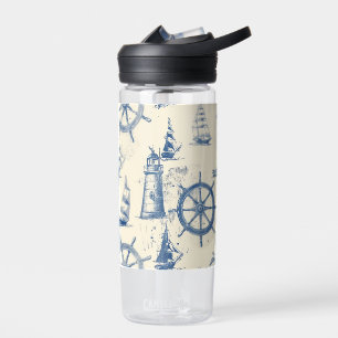 Bouteille D'eau Thermos en plastique nautique avec Ancre et Helm D