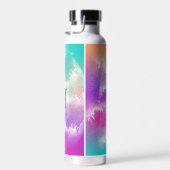 Bouteille D'eau Tie Dye Rose Orange Turquoise Violet Monogramme (Plage)