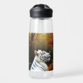 Bouteille D'eau Tigre Blanc Ces Moments Amoureux, (Avant)