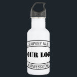 Bouteille D'eau Timbre d'entreprise du logo d'entreprise personnal<br><div class="desc">Logo d'entreprise personnalisé Timbre d'entreprise - Site Web personnalisé - Texte promotionnel Cadeau personnalisé professionnel - Ajouter votre logo - Image / Nom - Entreprise / Site Web - Information - Redimensionner et déplacer ou supprimer et ajouter des éléments / du texte avec outil de personnalisation. Choisissez / ajoutez votre...</div>