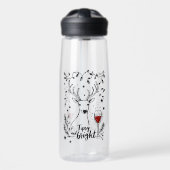 Bouteille D'eau Tipsy et Bright Deer (Avant)