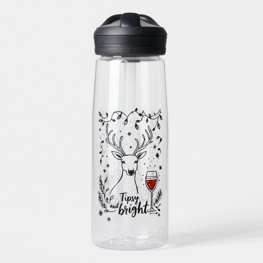 Bouteille D'eau Tipsy et Bright Deer (Avant)