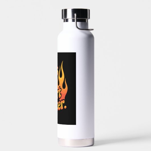 Bouteille D'eau Tires Hot Heart Hotter Retro Flames (Gauche)