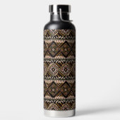 Bouteille D'eau Tissu Brown foncé et noir de boue inspiré (Droite)