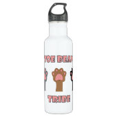 Bouteille D'eau Toe Bean Tribe Cute Cat Paws (Devant)