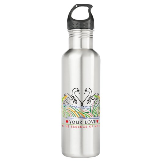 Bouteille D'eau Ton amour est l'essence (Devant)