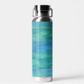 Bouteille D'eau Tons bleu et vert de la Terre (Arrière)