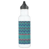 Bouteille D'eau Tons bleus Chevron (Droite)