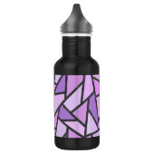 Bouteille D'eau Tons du motif en vitrail lilas (Gauche)