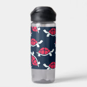 Bouteille D'eau Tortue à thème foncé (Arrière)