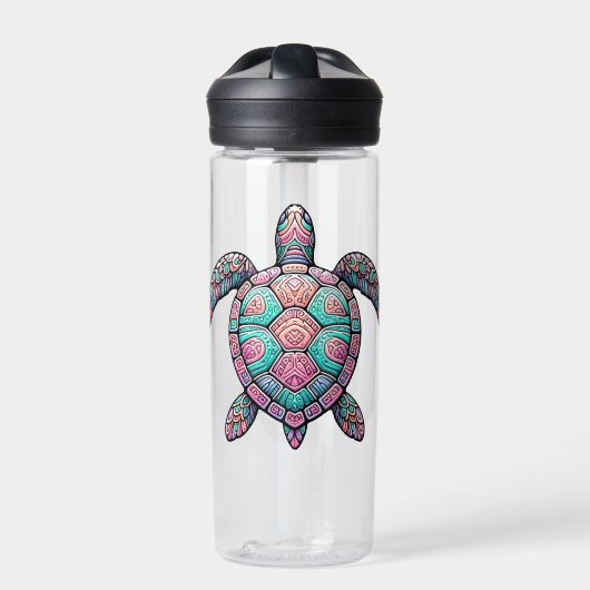 Bouteille D'eau Tortue de mer colorée (Extérieur)