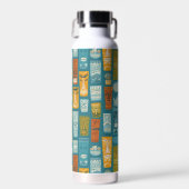 Bouteille D'eau Totems Tiki Rétro (Avant)
