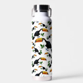 Bouteille D'eau Toucans tropicaux - Jungle joueuse (Avant)