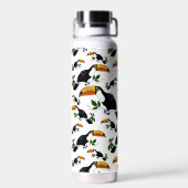 Bouteille D'eau Toucans tropicaux - Jungle joueuse (Arrière)