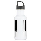 Bouteille D'eau Touches de clavier de piano (Dos)