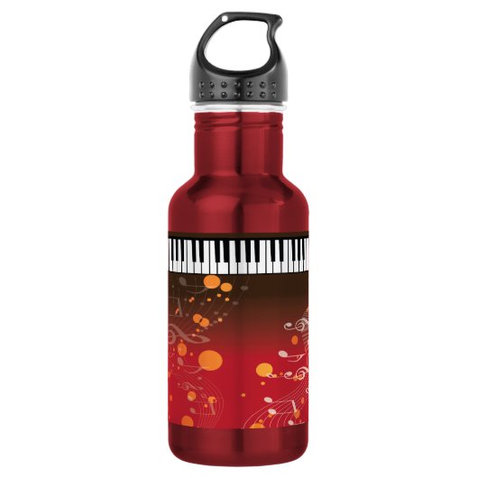 Bouteille D'eau touches piano (Devant)