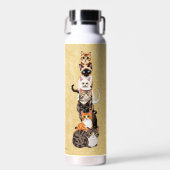 Bouteille D'eau Tour Félin Chat-Er-Pillar (Avant)
