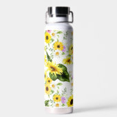 Bouteille D'eau Tournesol d'aquarelle 7 (Arrière)