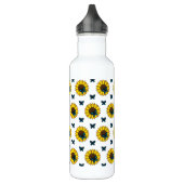 Bouteille D'eau Tournesol et papillon bleu (Gauche)