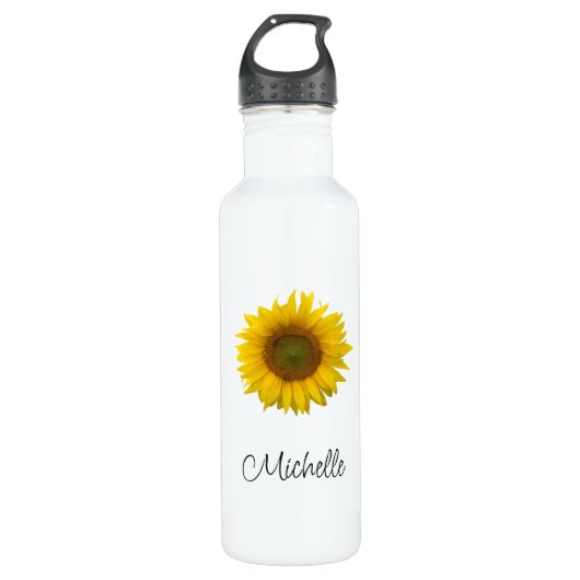 Bouteille D'eau Tournesol moderne Cute Country Floral (Devant)
