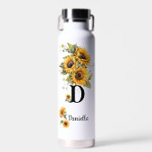 Bouteille D'eau Tournesol moderne personnalisé (Avant)