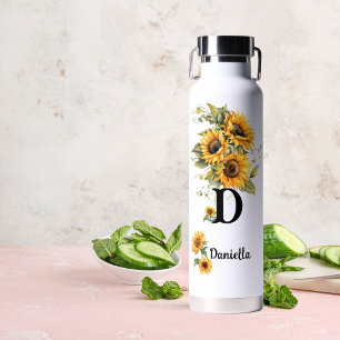 Bouteille D'eau Tournesol moderne personnalisé