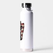 Bouteille D'eau TOUS LES AMÉRICAINS Amateurs de CHIENS pit bull (Gauche)