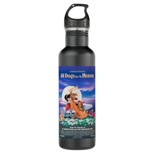 Bouteille D'eau Tous les Chiens vont au Ciel Classique T Chemise (Devant)