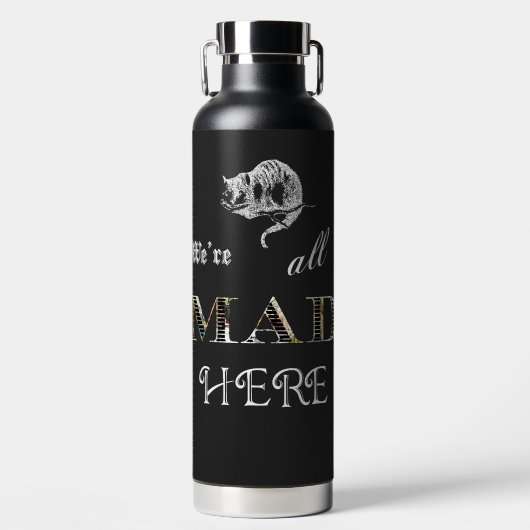 Bouteille D'eau Tout Mad Here Alice in Wonderland Water Bottle (Avant)