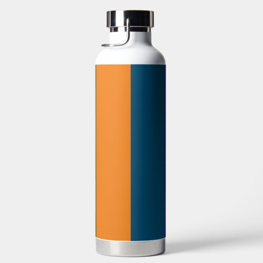 Bouteille D'eau Tracées modernes multicolores avec nom (Droite)