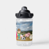 Bouteille D'eau Tracteur Animaux de ferme Ajouter le nom de l'enfa (Salle de sport)