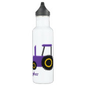Bouteille D'eau Tracteur pourpre Ajoutez simplement un nom (Droite)