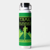 Bouteille D'eau Trail Runner Sport Dans La Nature (Arrière)
