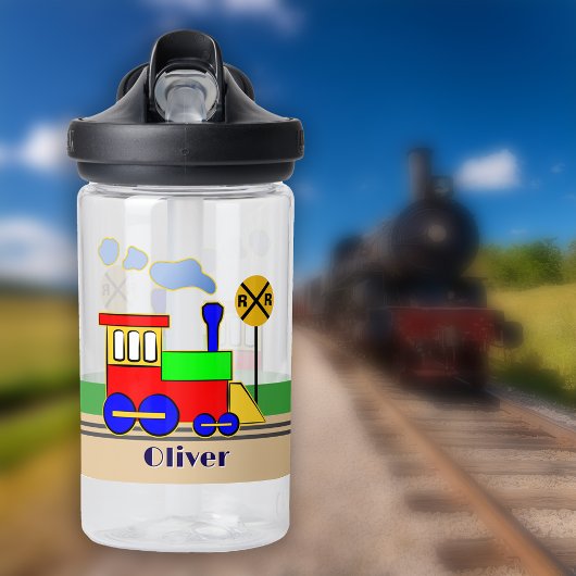 Bouteille D'eau Train Tchou Tchou Enfant Moteur de Dessin Animé Mi
