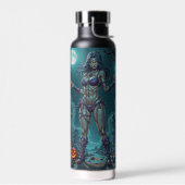 Bouteille D'eau Traite d'Halloween ou ami Zombie w Cerveau (Gauche)