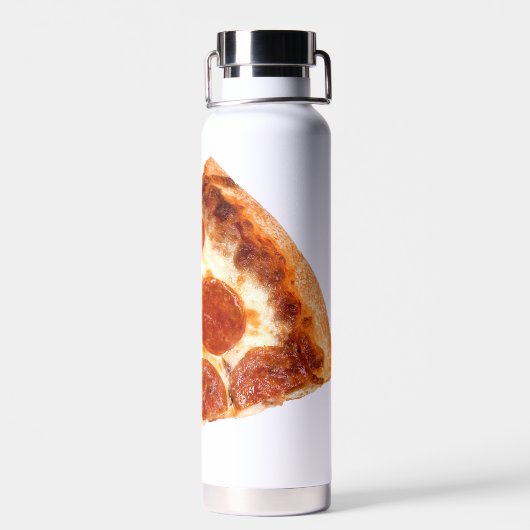 Bouteille D'eau Tranche de pizza pepperoni classique de SlipperyJo (Arrière)