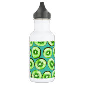 Bouteille D'eau Tranches de kiwi sur turquoise (Gauche)