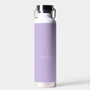 Bouteille D'eau Trend Color Soft Violet Name Water Bottle