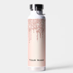 Bouteille D'eau Trendy Chic Cute Rose Gold Nom personnalisé<br><div class="desc">Trendy Chic Cute Rose Gold Custom Name Water Bottle</div>