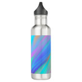 Bouteille D'eau Trendy luxe vert bleu violet faux holographique (Gauche)