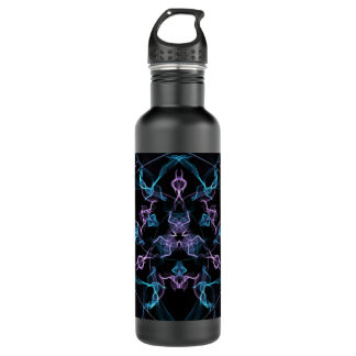 Bouteille D'eau Triangle bleu et violet Mandala