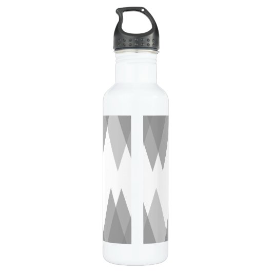 Bouteille D'eau Triangles gris (Dos)